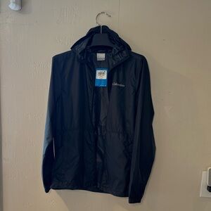 Columbia Men's Black Center Ridge II Windbreaker Jacket NWT